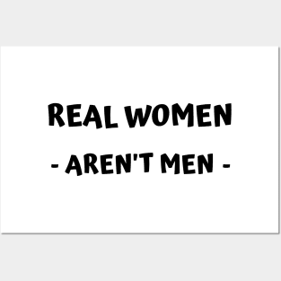 real women aren't men Posters and Art